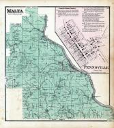 Malta Township, Pennsville, Muskingum River, Morgan County 1875